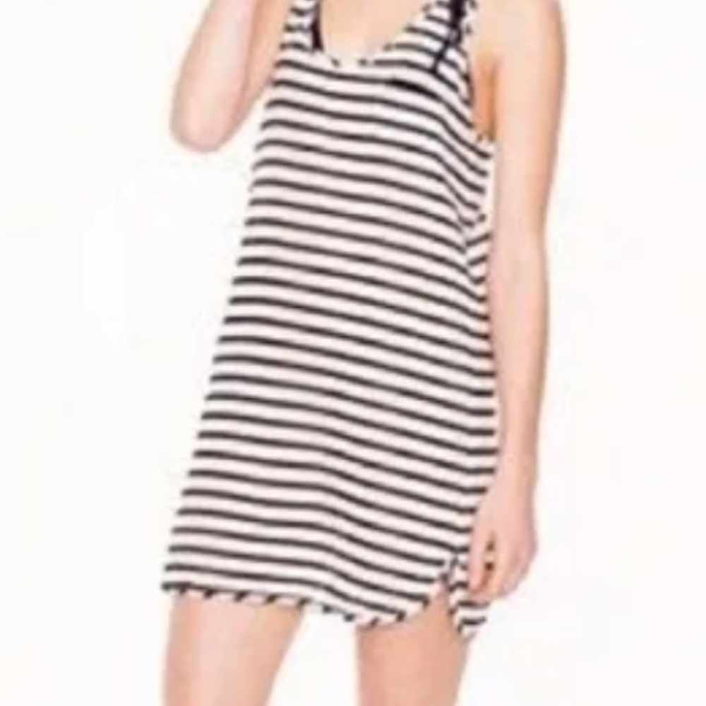 J. Crew Navy and White Striped Dress/Cover-up, Size XS